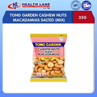 TONG GARDEN CASHEW NUTS MACADAMIAS SALTED (MIX) 35G